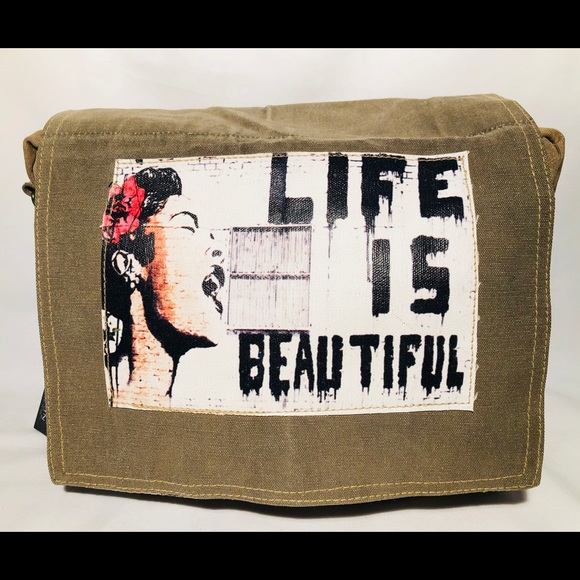 Vintage Addiction Handbags - “Life is Beautiful” Vintage Addiction Bag